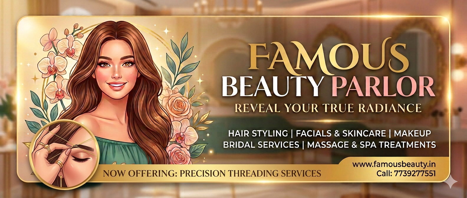 Famous Beauty Parlor Banner